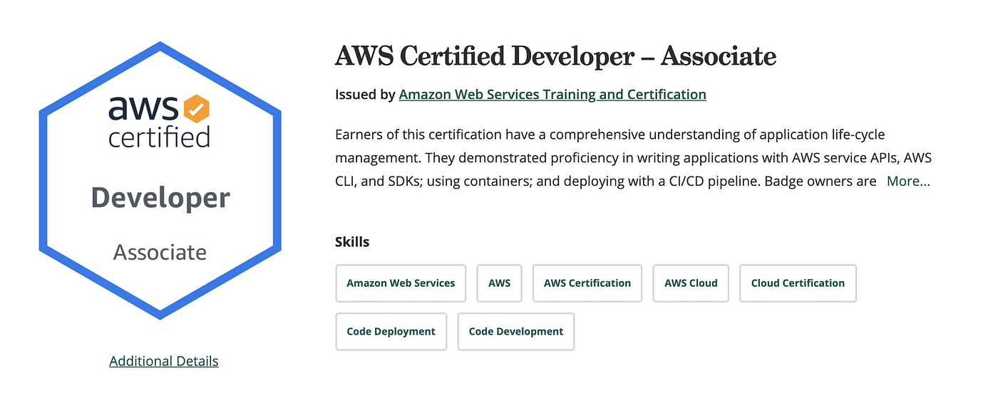 How to Study and Pass the AWS Associate Developer Exam | by CaffeinatedDev  | Geek Culture | Sns-Brigh10