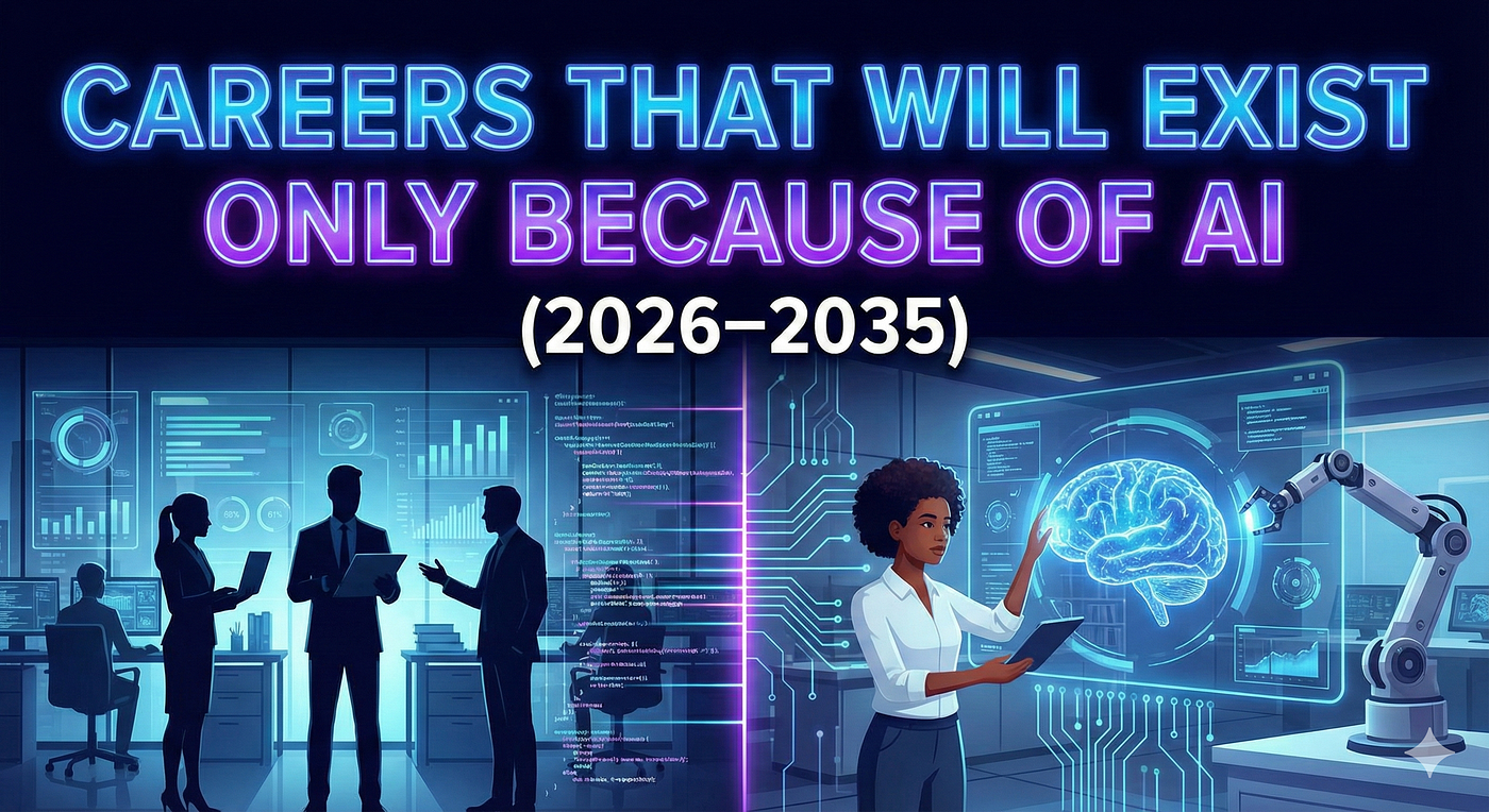 Careers That Will Exist Only Because of AI (2026–2035)