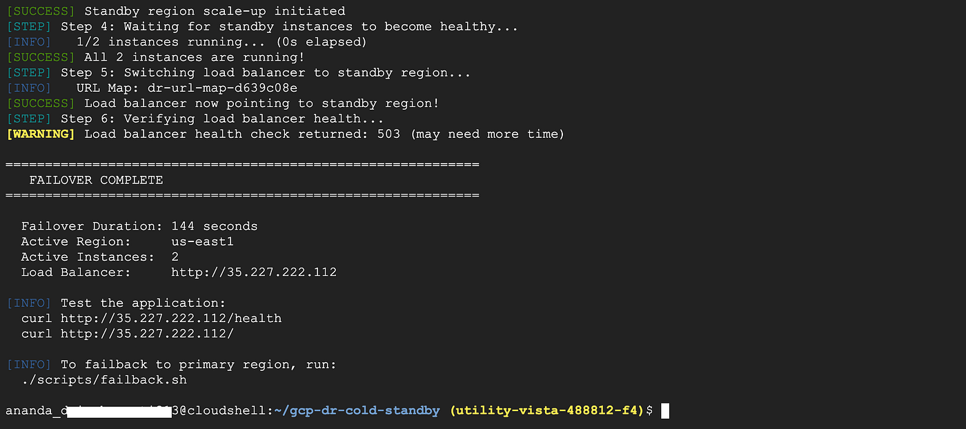 Build Your Own Disaster Recovery on GCP: Cold Standby Architecture