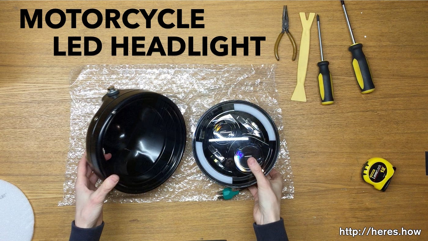 kirurg etiket spiller Install a 7" LED Daymaker Headlight into a Sktyants housing bucket | by  Here's How | Medium