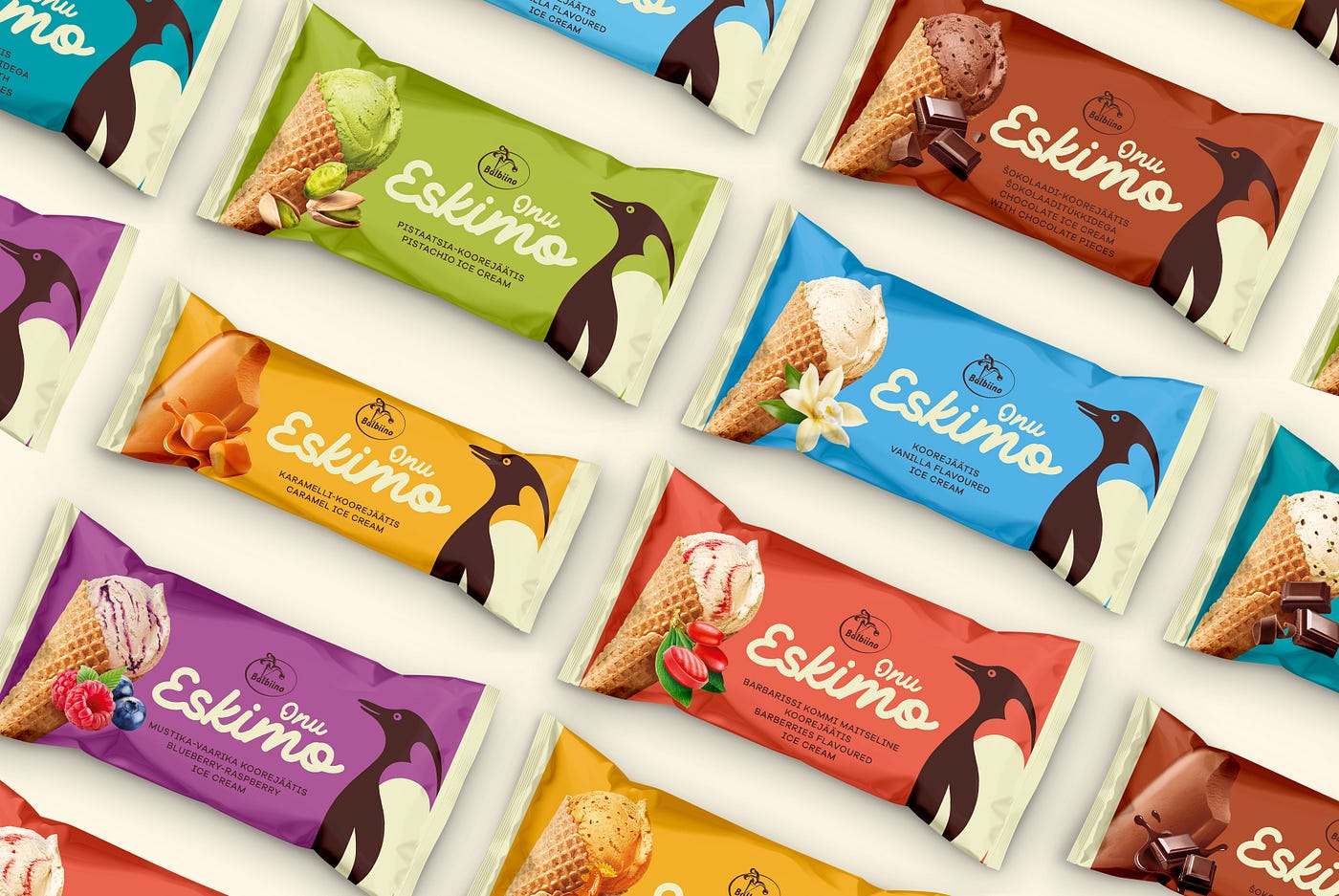 Koor designs the new packaging for Balbiino's complete Onu Eskimo