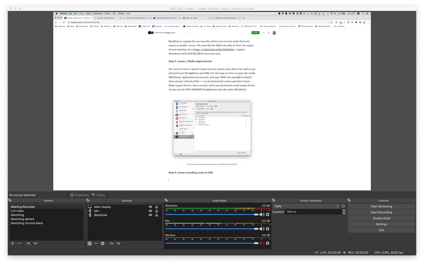 How to record any meeting on your mac, using only free software | by Guus  Baggermans | Medium