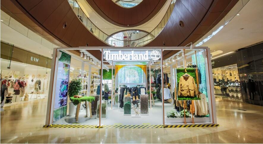 Timberland store store downtown