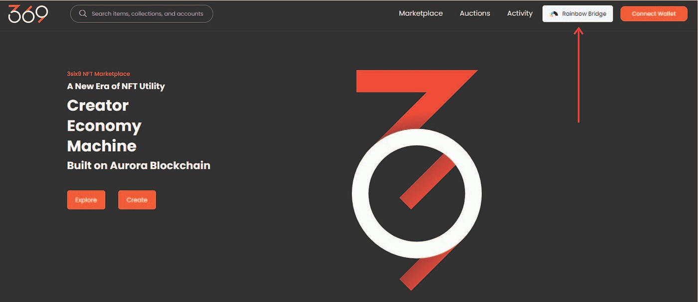 How to buy NFTs (Using Rainbow Bridge) - 3six9OFFICIAL - Medium