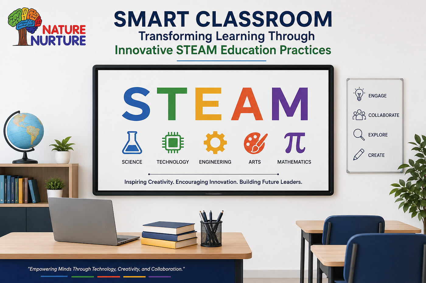 Smart Classroom Concept Transforming Learning Through Innovative STEAM Education Practices