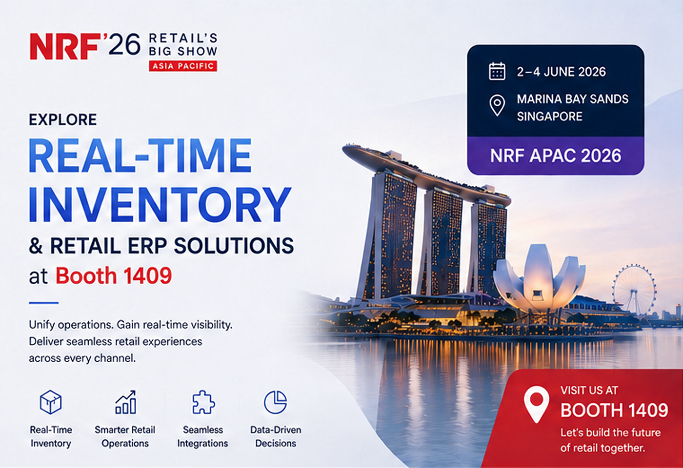 Mastering Real-Time Inventory & Retail ERP: Join UncannyCS at Booth 1409 at NRF APAC 2026