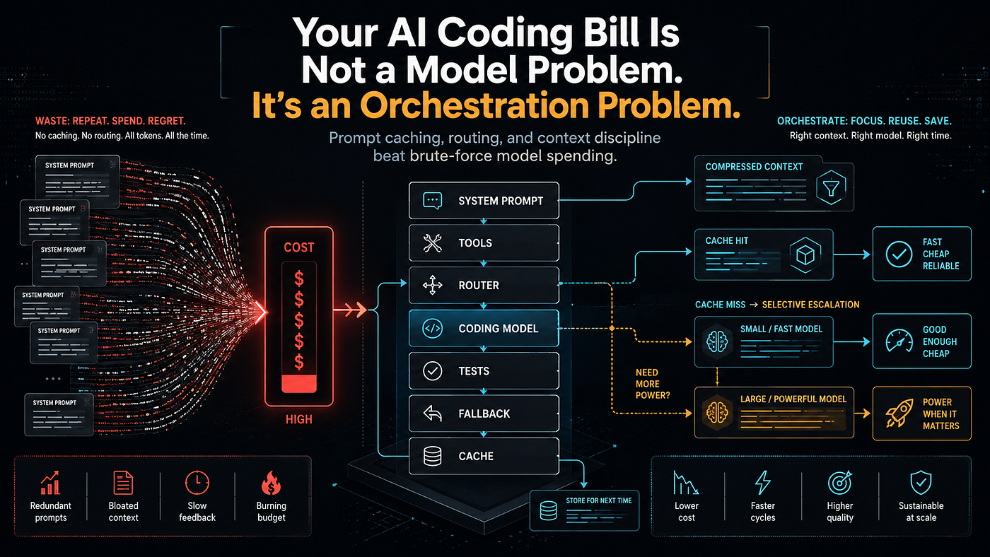 Your AI Coding Bill Is Not a Model Problem. It’s an Orchestration Problem