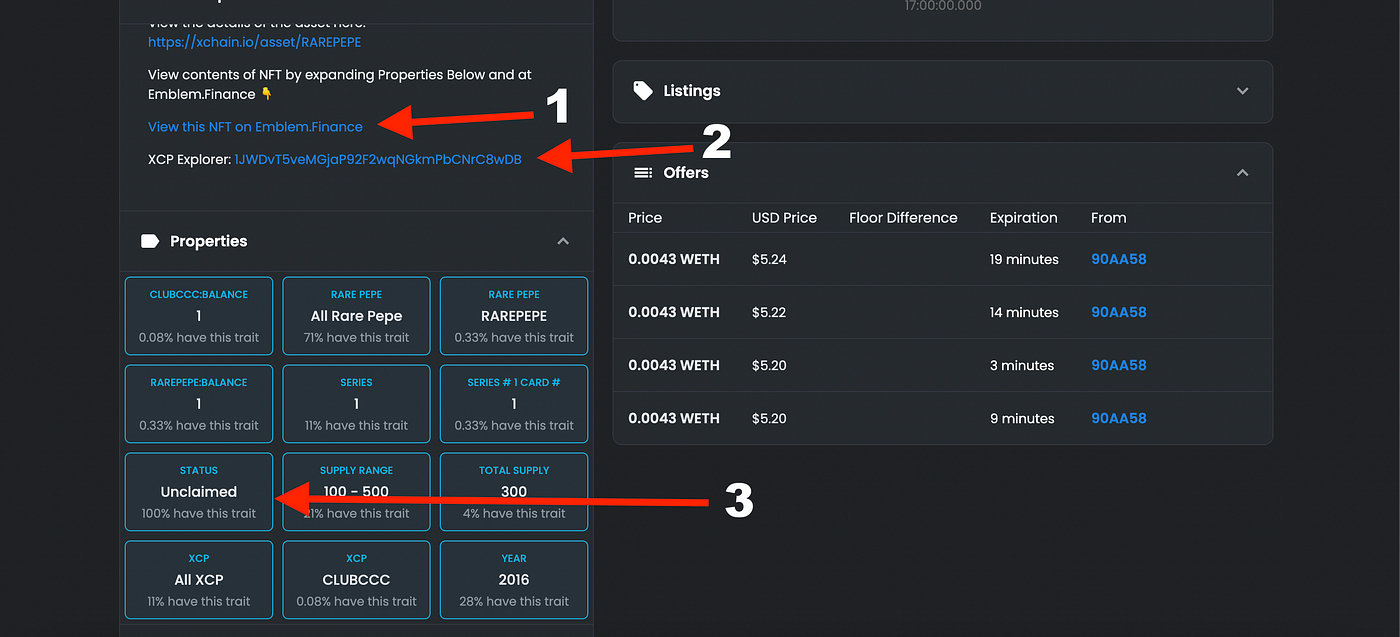 How to Purchase Bitcoin/Counterparty NFTs on OpenSea