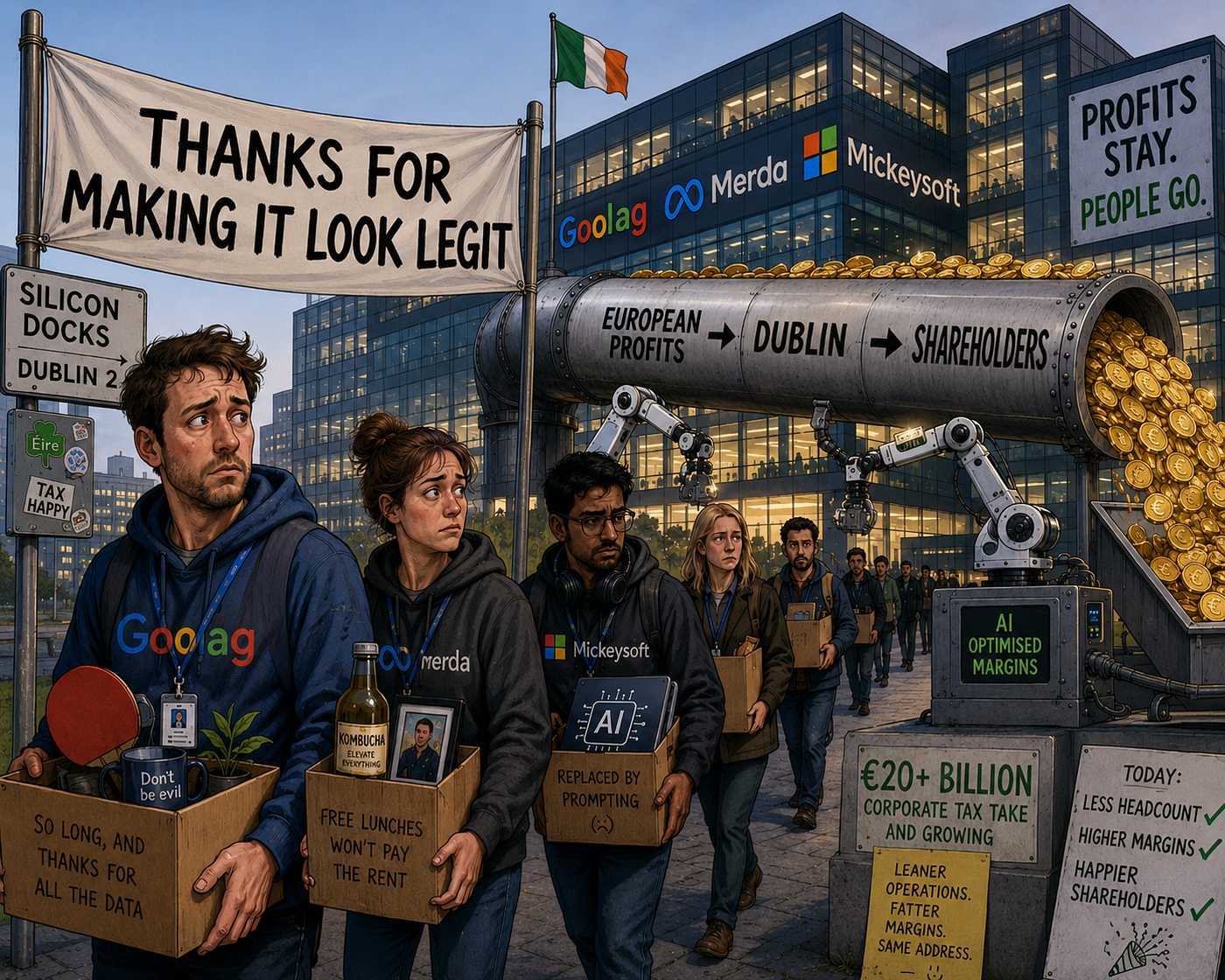 AI job losses are collateral damage to fatter margins through AI (Shameless use of ChatGPT)