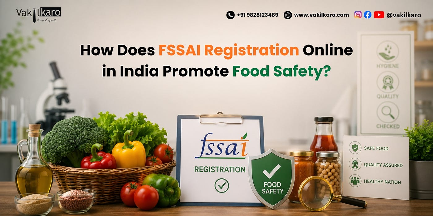 How Does FSSAI Registration Online in India Promote Food Safety?
