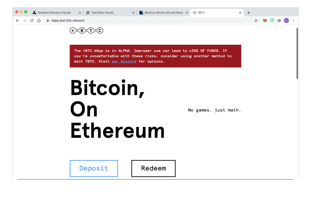 Step-by-step guide for minting tBTC. | by Gregory | Medium