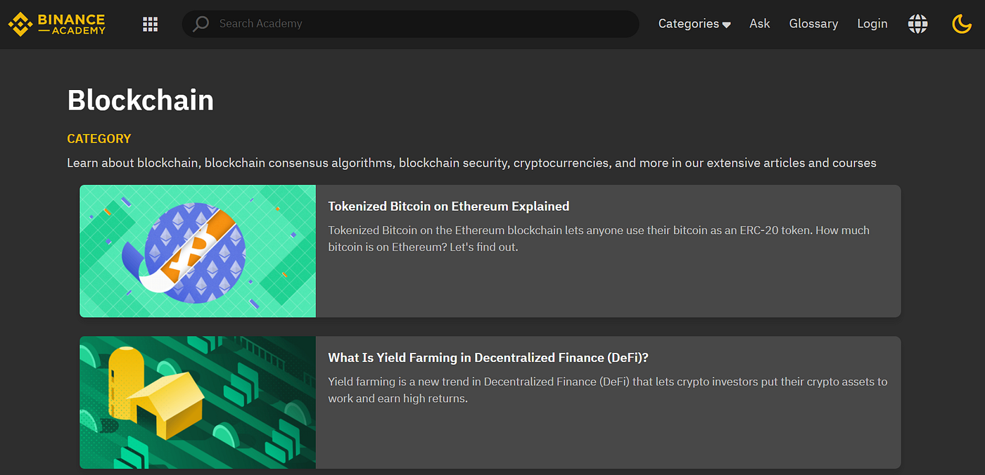Four E-Learning Platforms for Your Cryptocurrency Knowledge | by Melissa  Mesias | SparkPoint | Medium