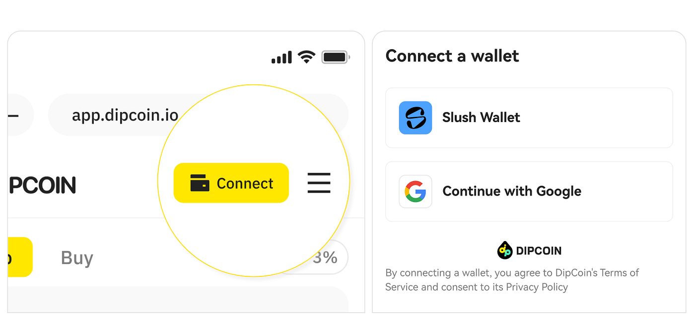 How to Connect & Fund Your Wallet - DipCoin - Medium