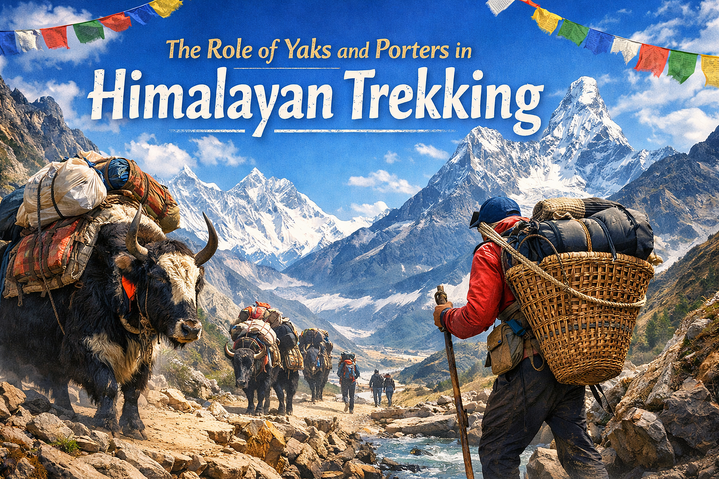 The Role of Yaks and Porters in Himalayan Trekking