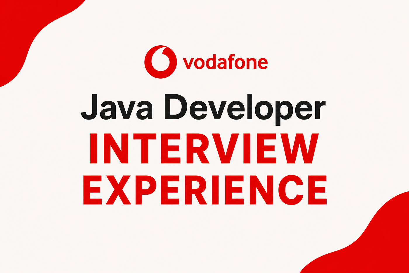 Vodafone Java Developer Interview Experience