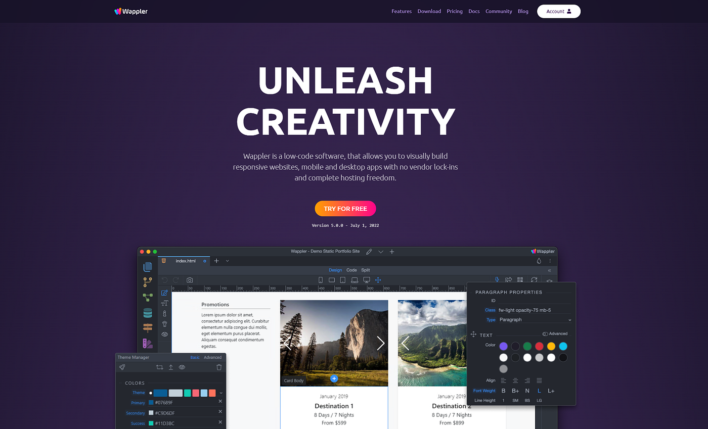 First Look At Wappler Worlds Top Visual Web App Creator