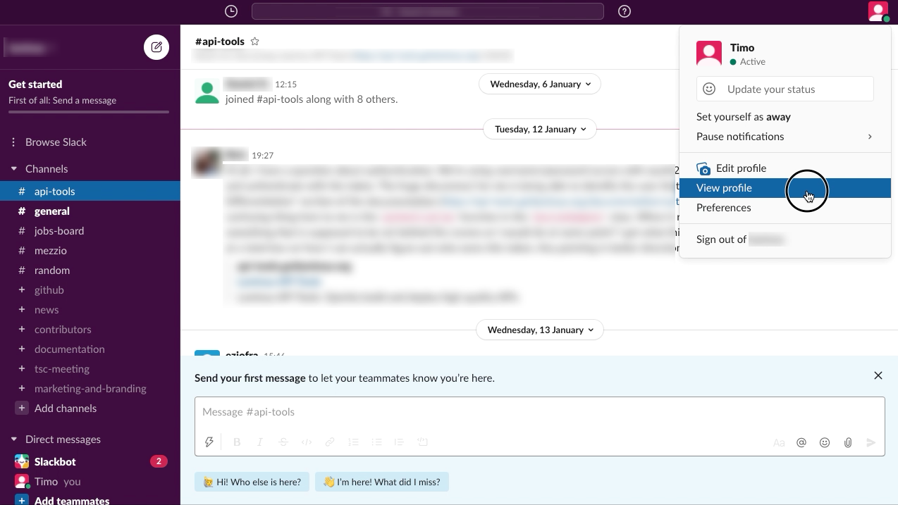 How to leave a Slack workspace (web client) | by Timo Hausmann 