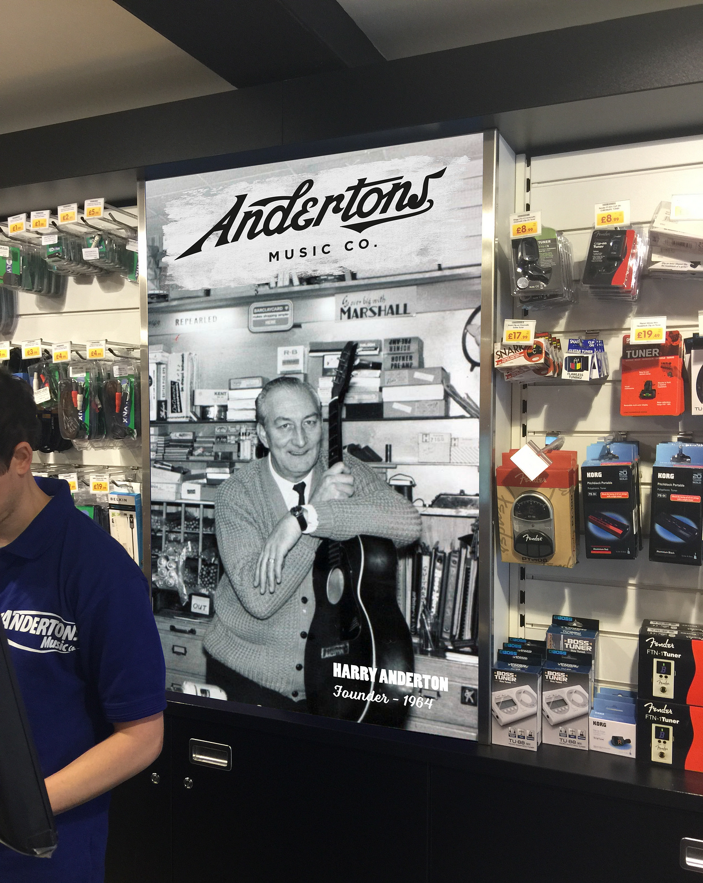 Andertons 2017 Rebrand. Every 10 years or so in a terribly Dr