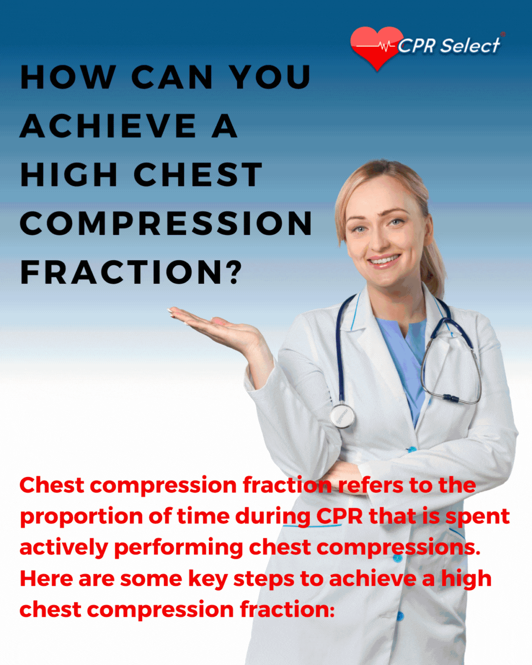 How Can You Achieve a High Chest Compression Fraction, Medium