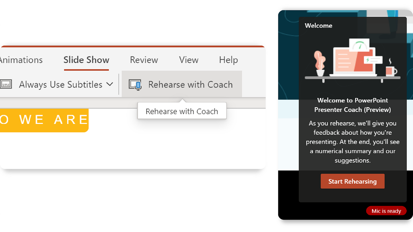 Arriba 81+ imagen rehearse with coach powerpoint Abzlocal.mx