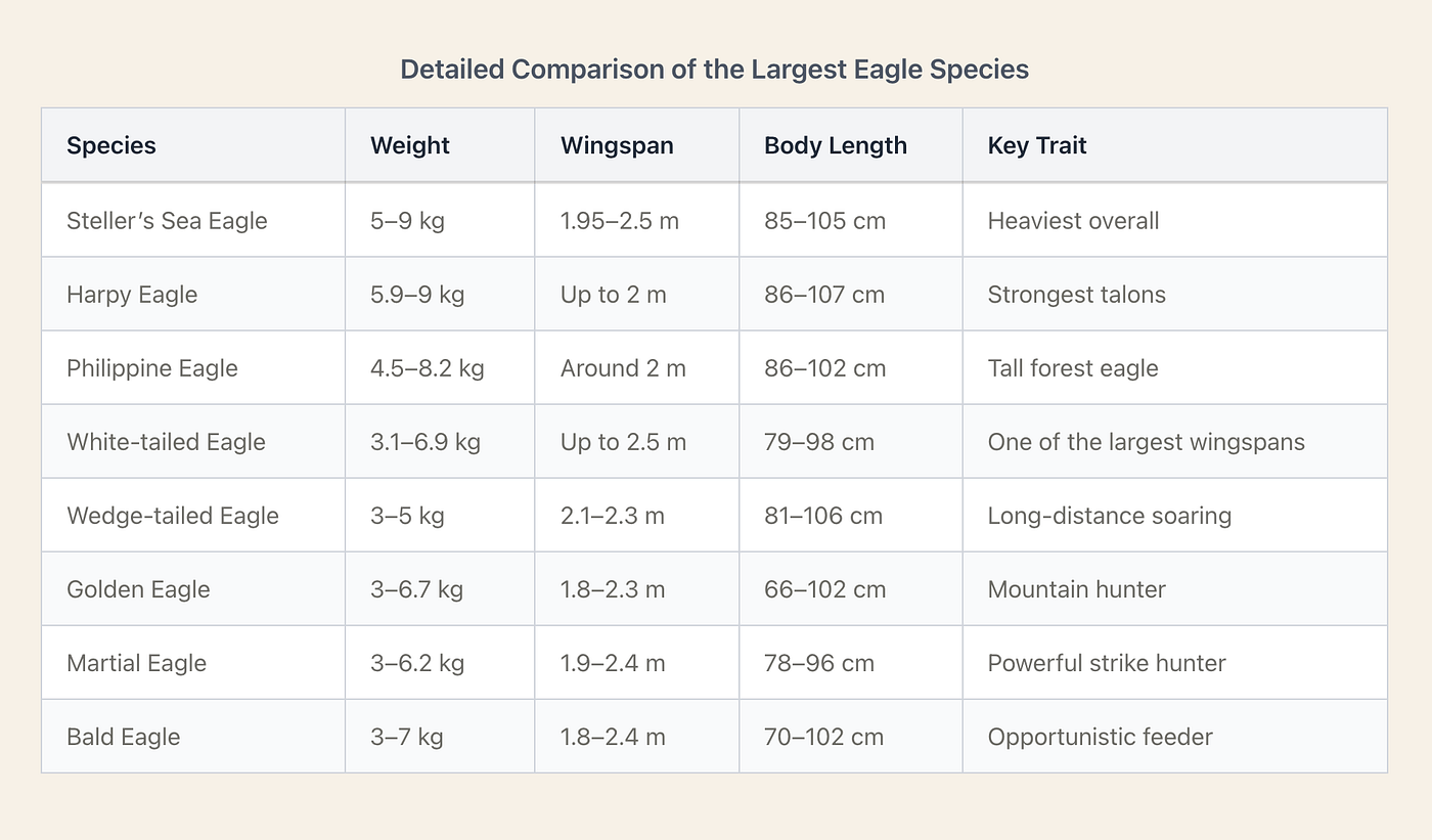 Largest Eagle Species: The Biggest Eagles in the World | PeckPerk