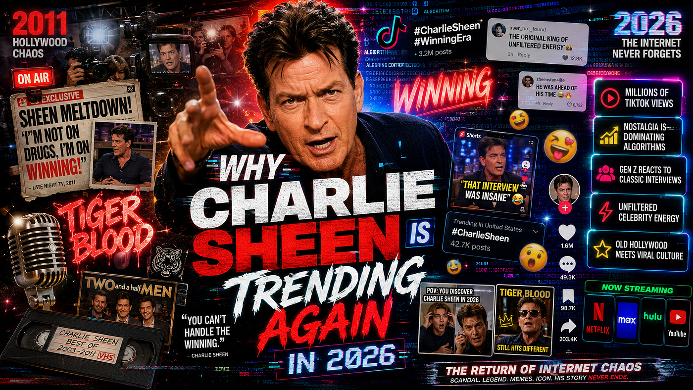 Why Is Charlie Sheen Trending on TikTok in 2026?