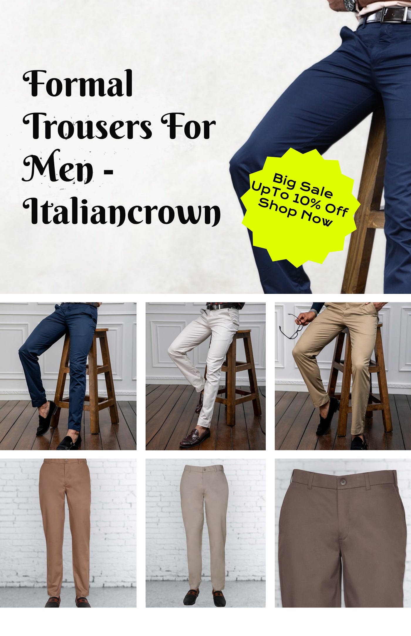 6 Types Of Formal Pants Well Suited For All Events! — Italiancrown, by  trousercollection