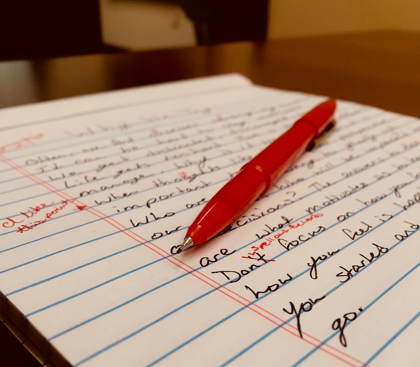 The Red Pen of Correction. We all know the red ink pen that marked…, by  Diana Xavier