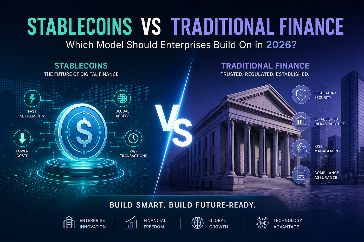 Stablecoins vs Traditional Finance in 2026: Enterprise Model Guide