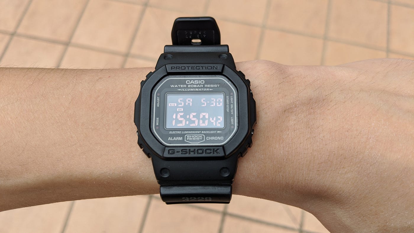 G-SHOCK DW-5600MS-1 review: Batman's choice for a G-SHOCK Square? | by  Gerald Lee | watchyourfront | Medium