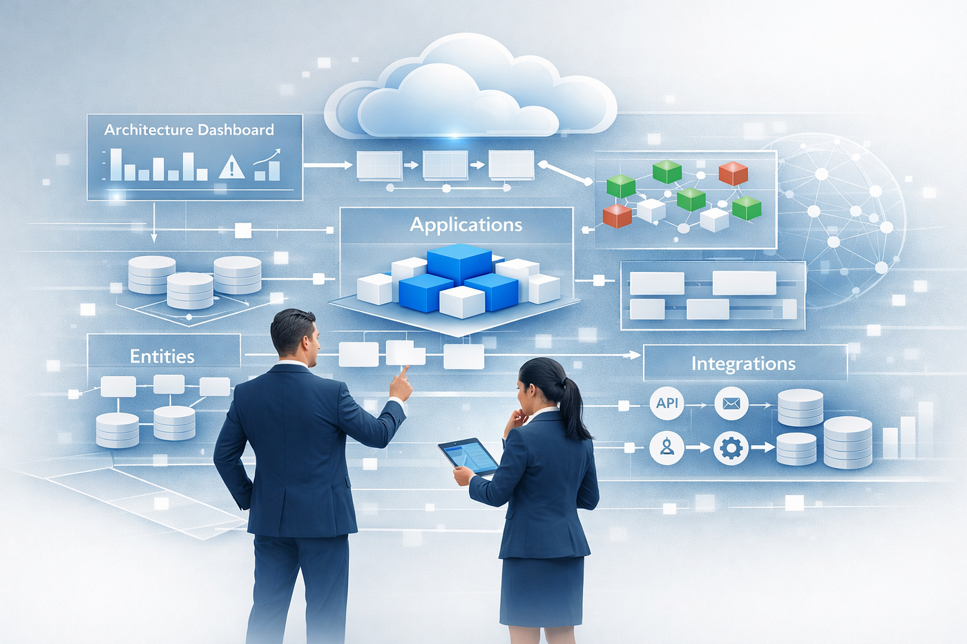 Basic concepts of Software architecture in OutSystems ODC with comparisons to OutSystems O11