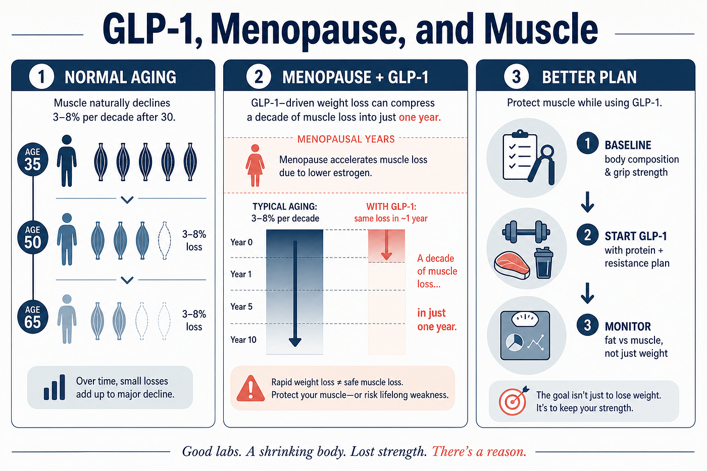 Infographic 2: How menopause and GLP-1 therapy interact, and a better clinical plan. Source: author.