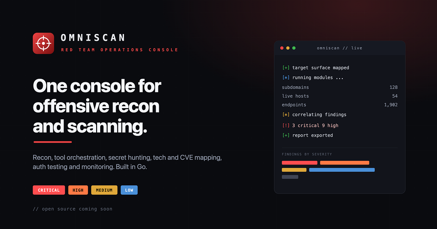 Building OmniScan: one console for offensive recon and scanning