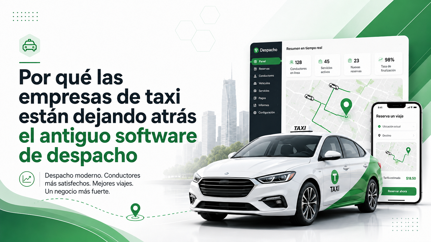 Por qué las empresas de taxi están dejando atrás el antiguo software de despacho