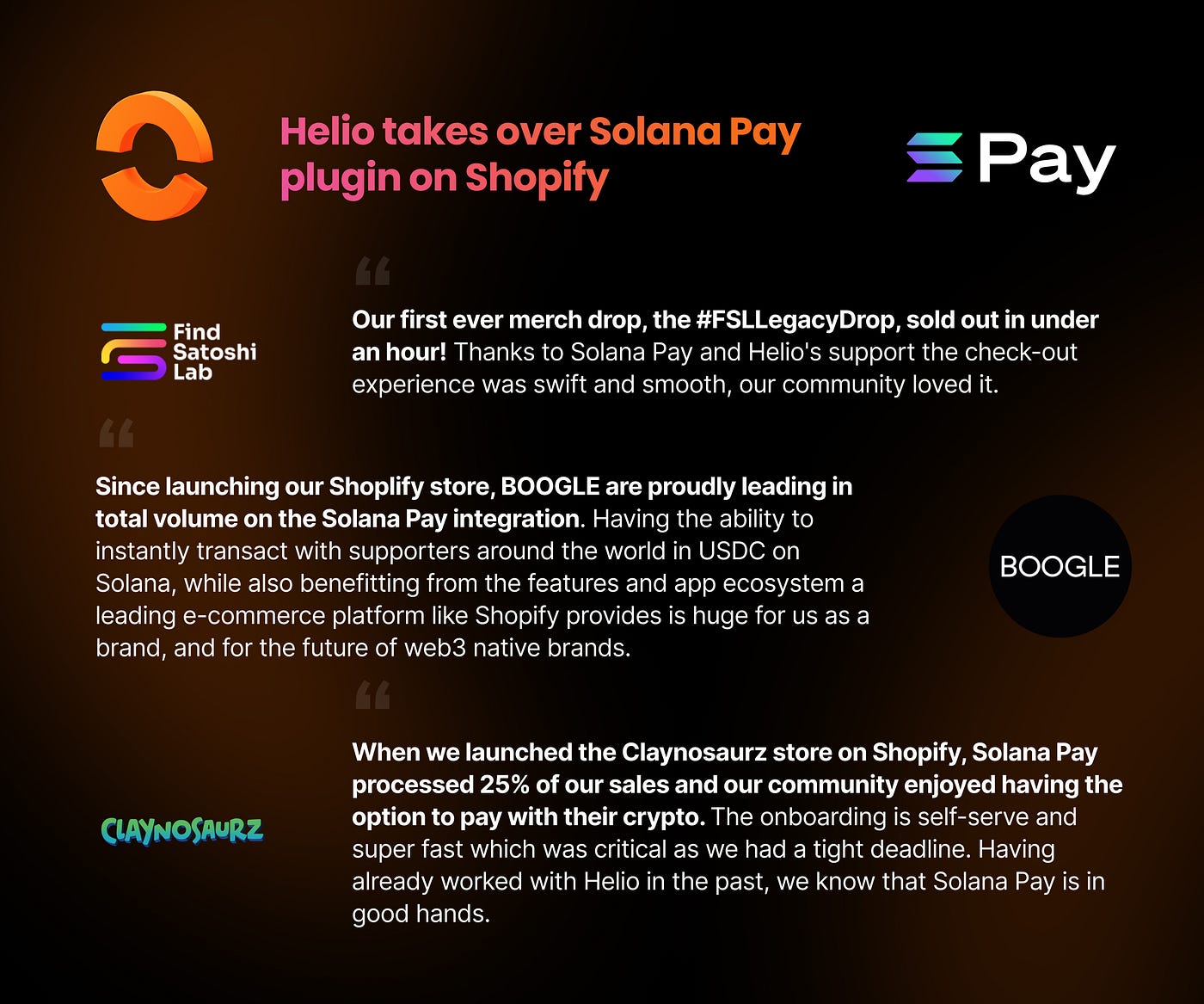 Helio Takes the Helm of Solana Pay on Shopify | by Valentina Cross | Helio  | Medium