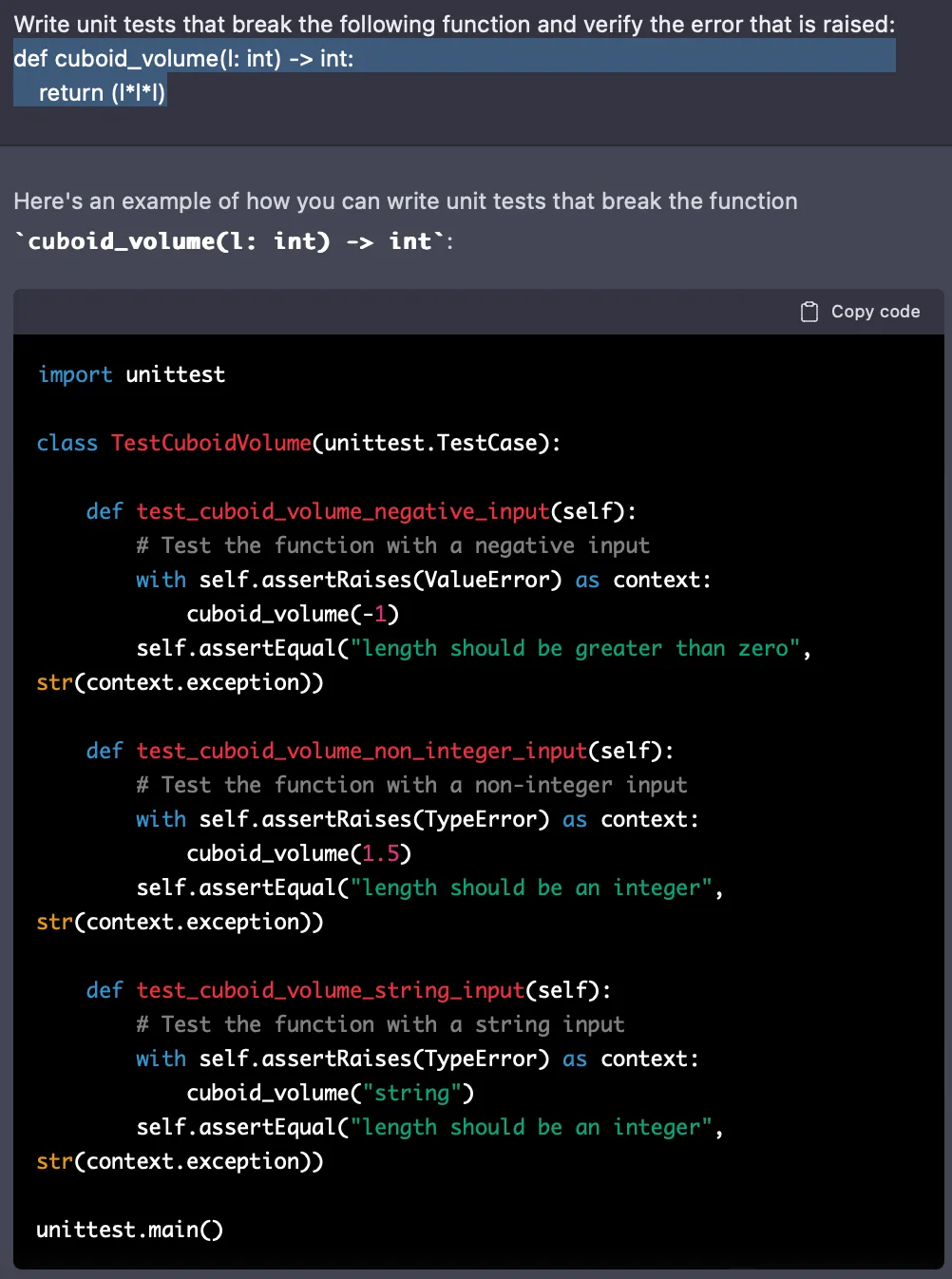 use Chat GPT to find the flaws in your own code