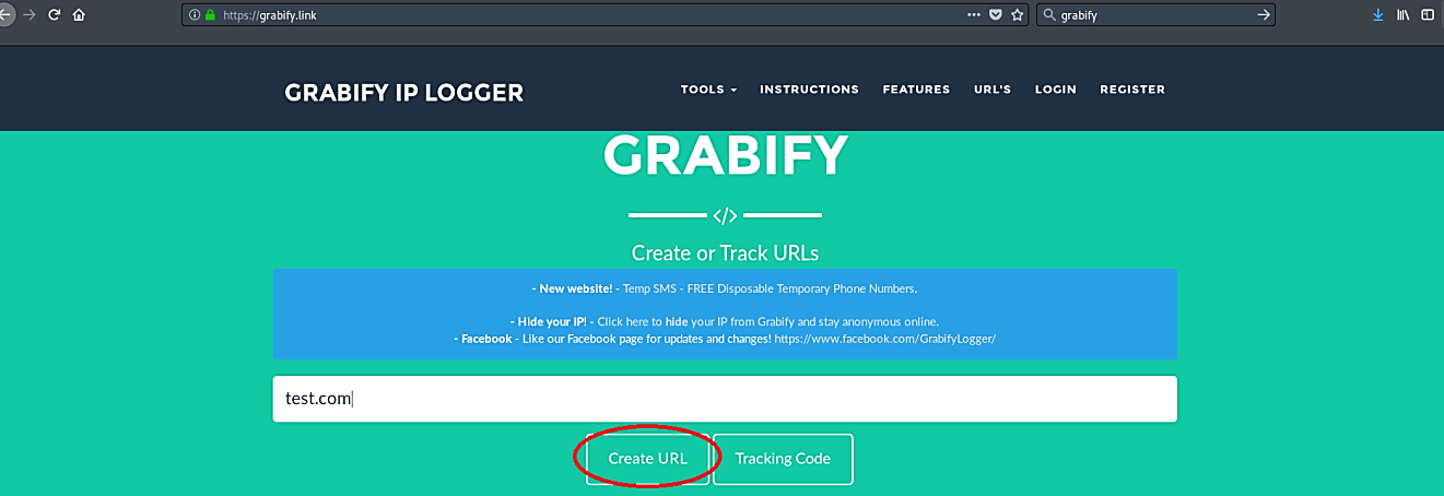 Grabify IP Logger & URL Shortener