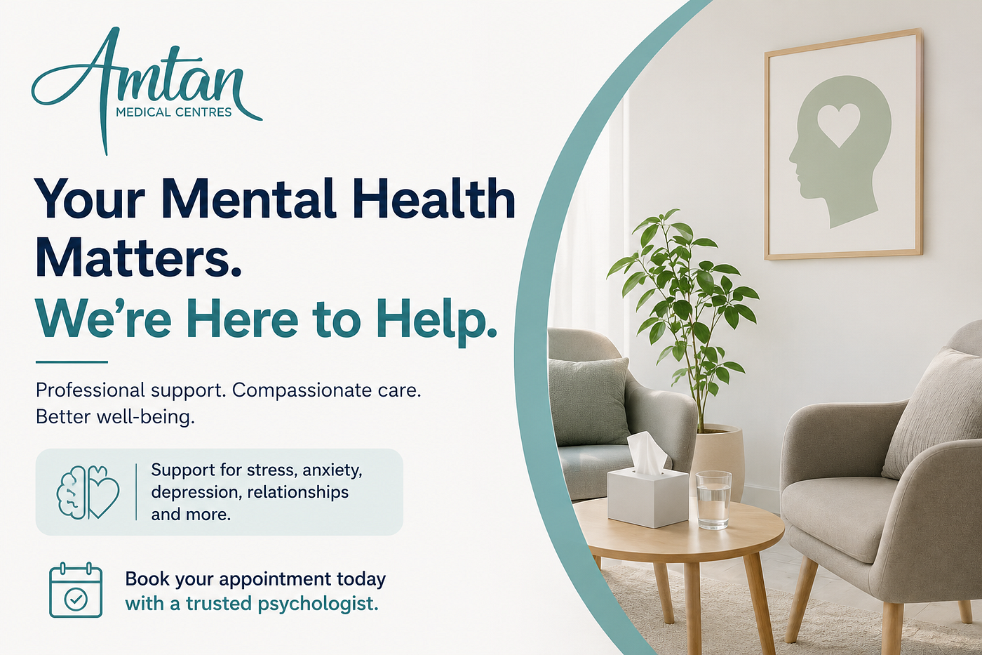 Are You Looking for Easy and Trusted Psychologist Booking Ormeau Support? | Amtan Medical
