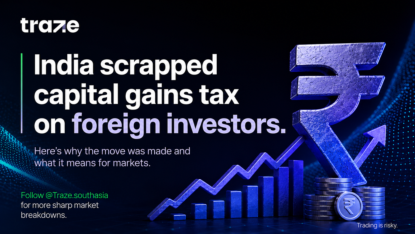 India Scrapped Capital Gains Tax on Foreign Investors After Massive FII Outflows