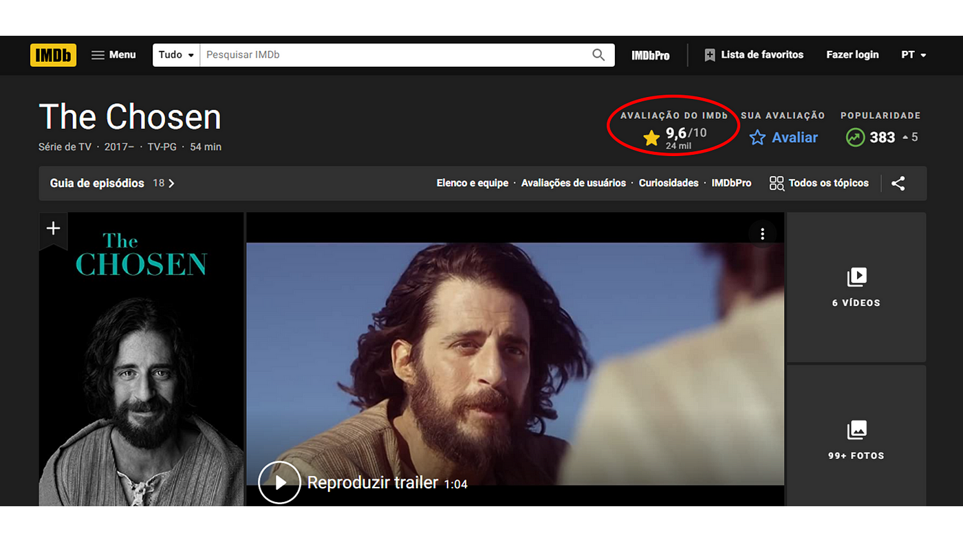 The Chosen - Muito obrigado por assistir a primeira