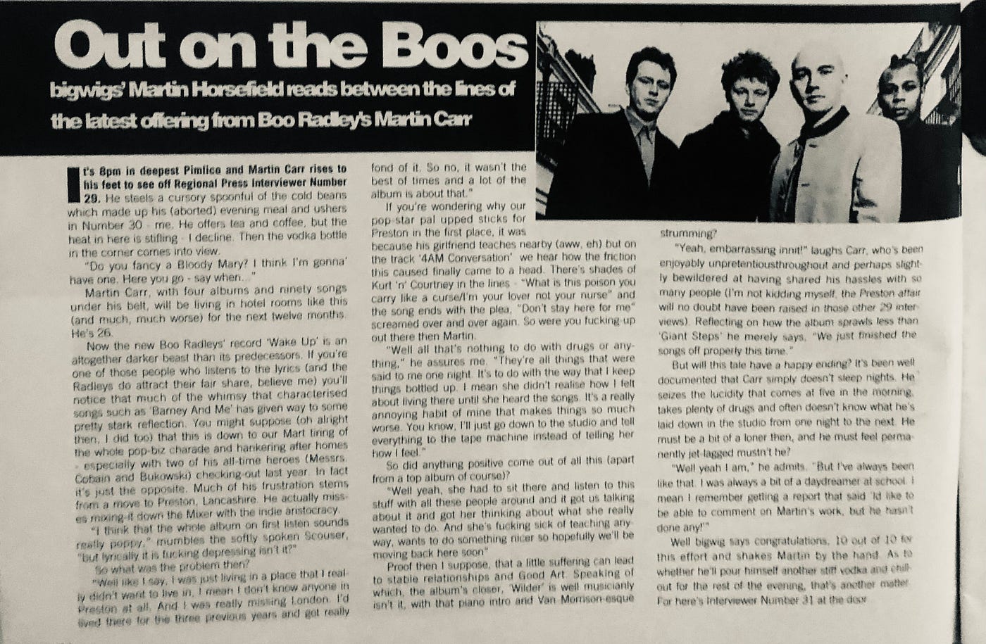 Boo Radleys interview, March 1995