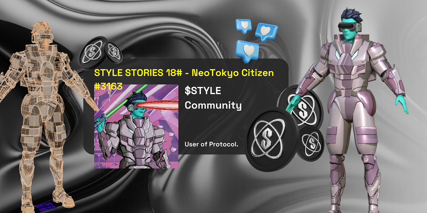 STYLE Stories 18# — NeoTokyo Citizen #3163 — Double Laser 🧪 | by STYLE  Protocol | $STYLE Protocol | Medium