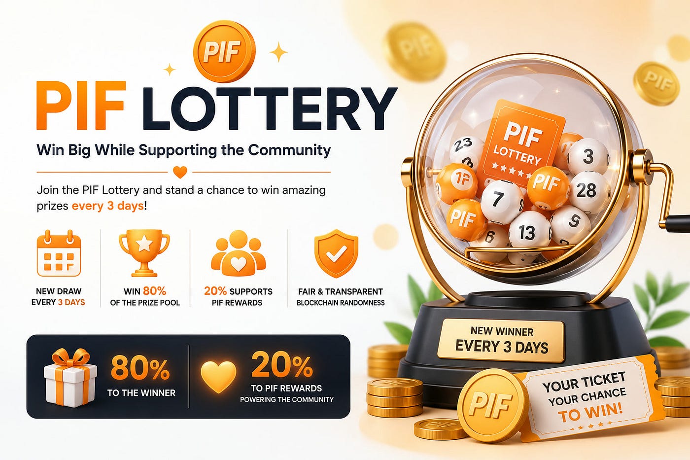 The PIF Lottery: Where Every Ticket Helps the Community Grow