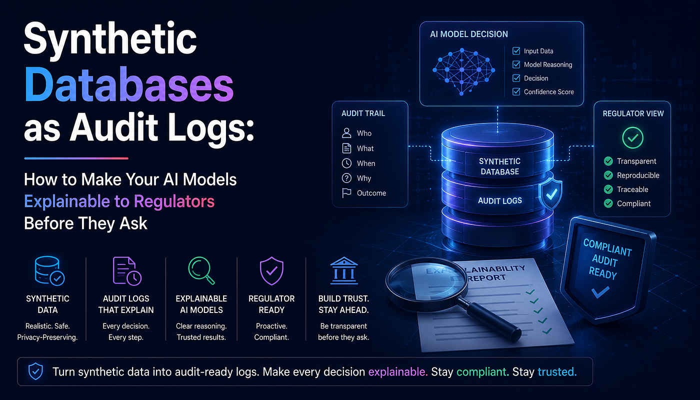 Synthetic Databases as Audit Logs: How to Make Your AI Models Explainable to Regulators Before They…