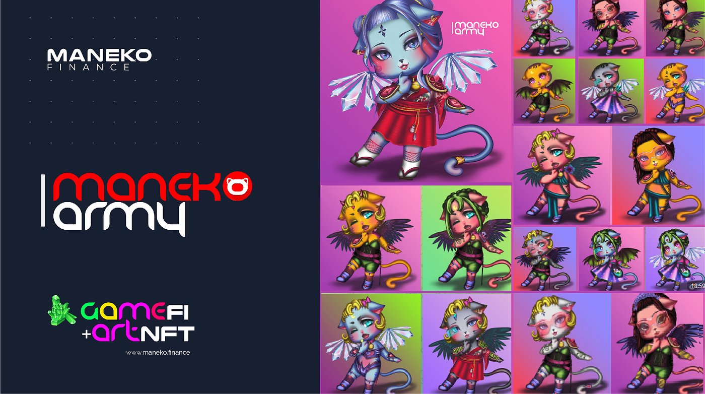 Universe MaNEKOArmy! +2000 characters ArtNFT +GameFi.