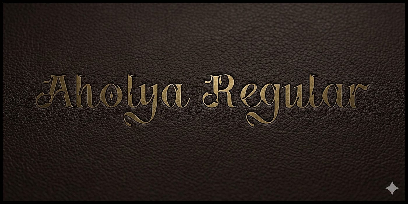 Aholya Regular Font : AtoZ Font