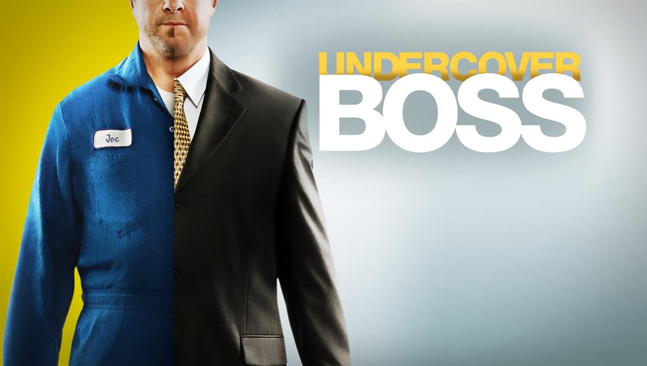 Undercover Boss: drawing parallels between a reality show and UX  methodologies | by Teena Singh | UX Collective