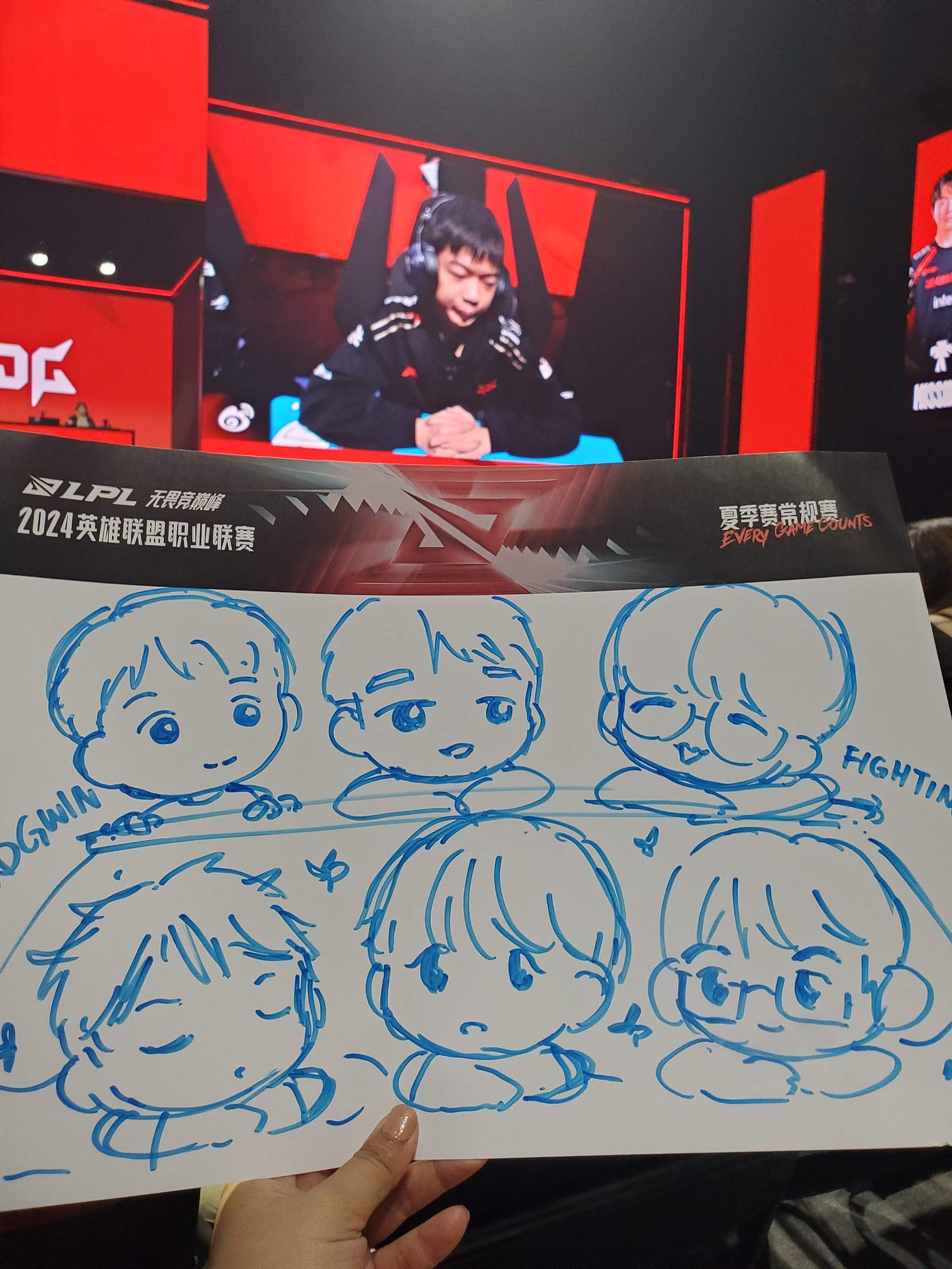 I’m used to drawing on a tablet (with an erase function) so my first fan sign ended up looking a little fuggly oops