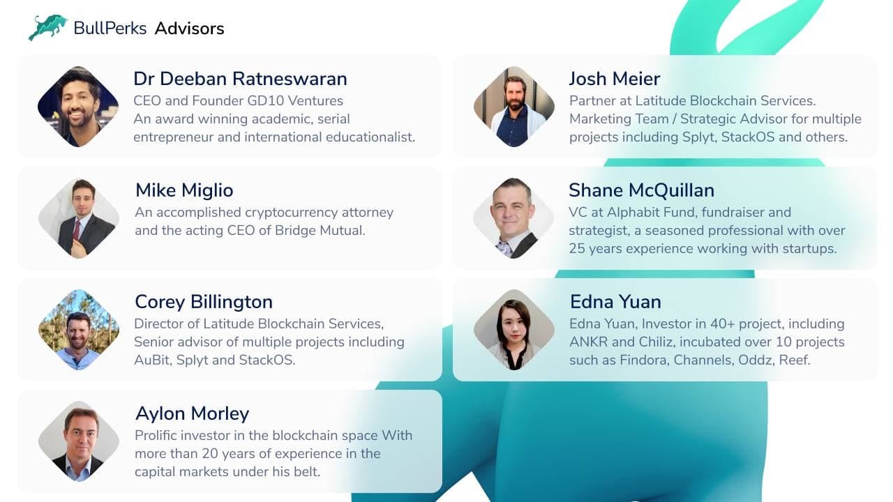 Our Advisors. Bull Perks remains committed to the… | by Rylan | BullPerks |  Medium