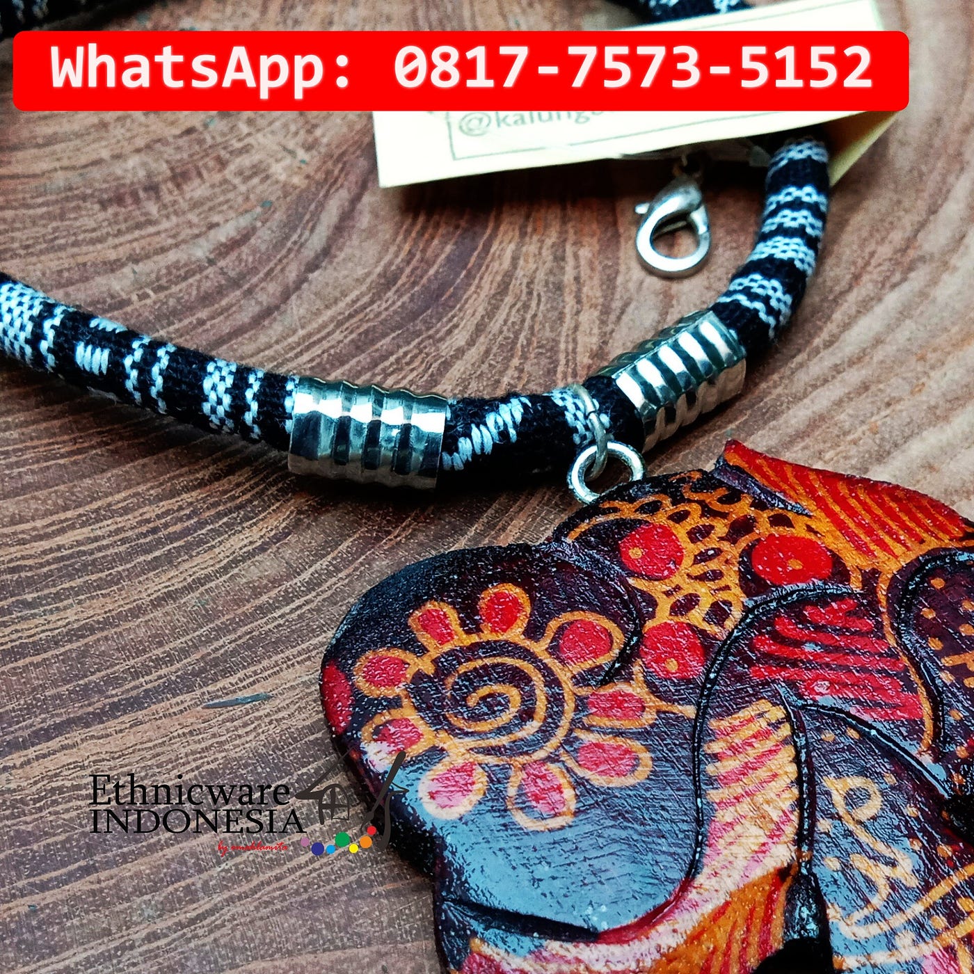 Kalung Wayang . Etnik Kombinasi Syal/Selendang Etnik. Souvenir Bagi Pelanggan Jakarta Timur